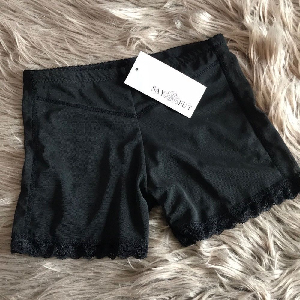 Say Fut Boyshort Back Cutout shaper panty black